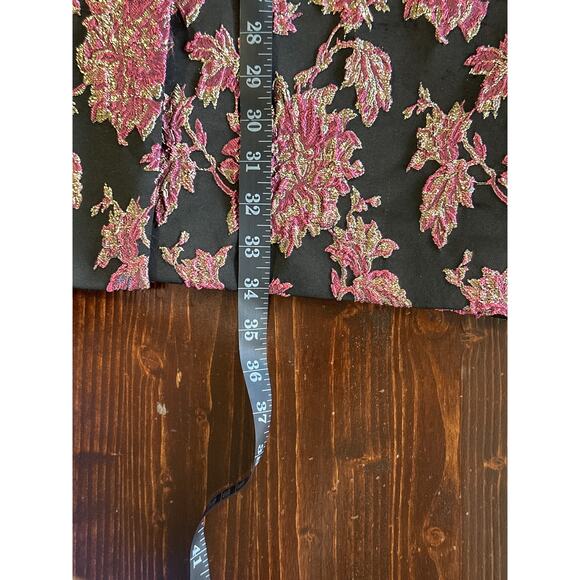 For Love & Lemons Luella Whimsigoth Dark Romantic Coat M Black Pink Gld Vampcore - Picture 13 of 15